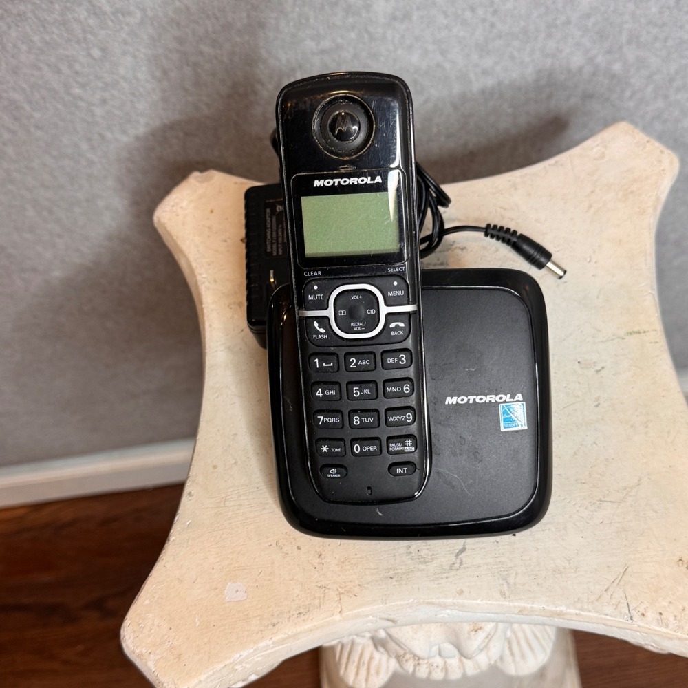 Motorola L603M Cordless Phone Base Handset‎ Charger Tested Black